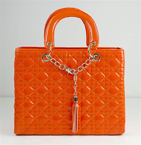 Women's Orange Designer Handbags 